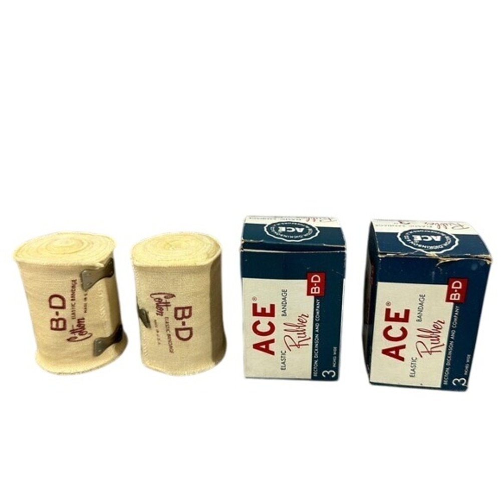 ACE Elastic Bandage Rubber B-D Cotton 3"